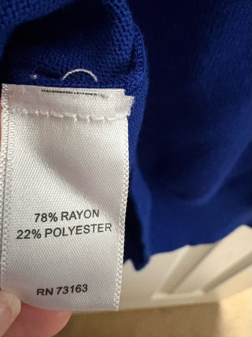 Cable & Gauge Royal Blue Sleeveless Knit Sweater Tank Top Large - Picture 4 of 4